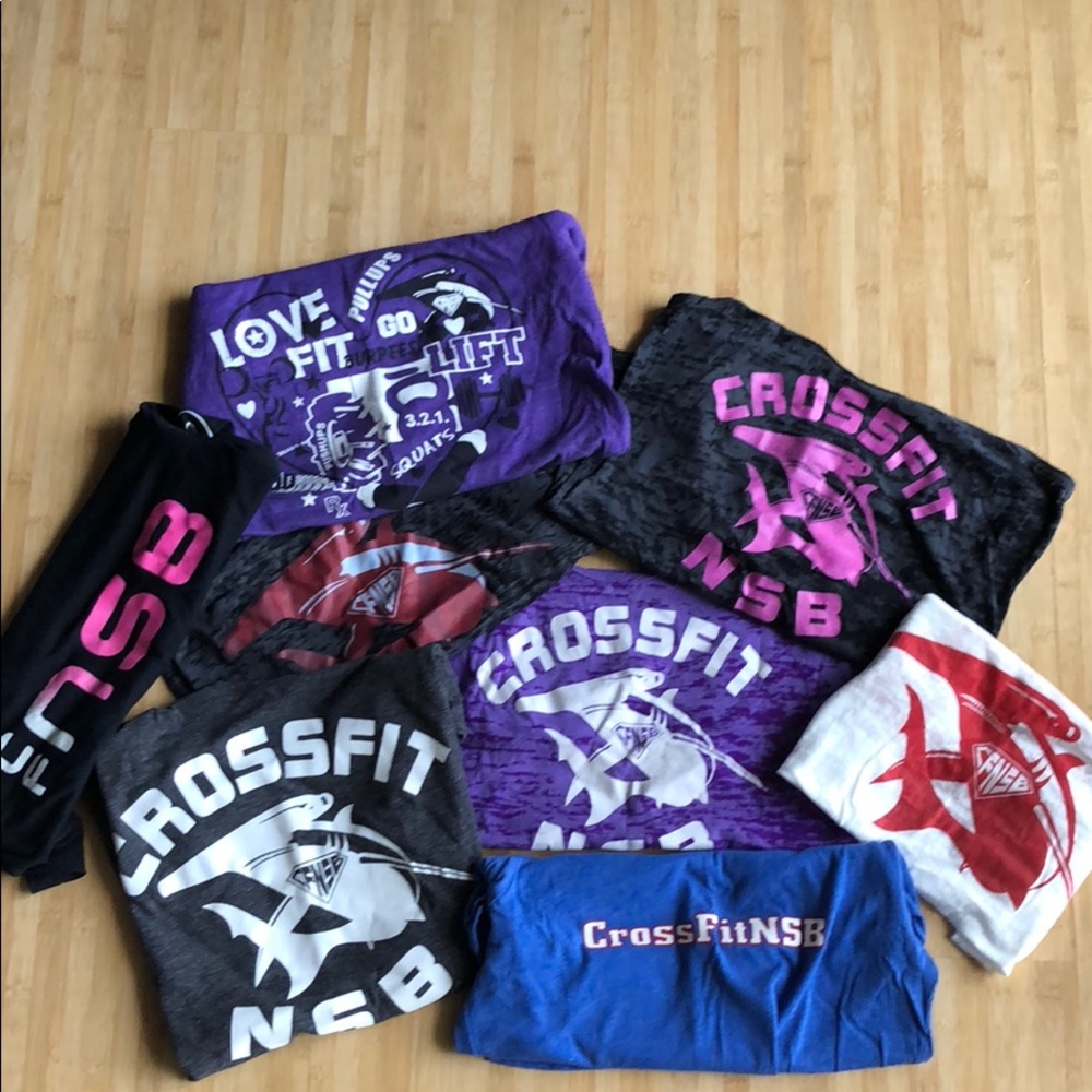 CrossFit tanks and tops. Lot of 8